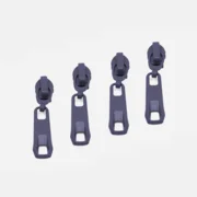Reverse Zipper für 4mm Raupe Dunkles Flieder D321 4Stück