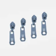 Reverse Zipper für 4mm Raupe Pastellblau D339 4Stück