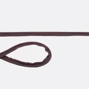 Paspelband Baumwolljersey 10mm Meterware Dunkelbraun