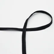 Elastisches Paspelband 10mm Meterware Black