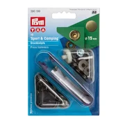 PRYM Druckknöpfe Altmessing 15mm Sport und Camping
