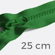 Reißverschluss teilbar 25cm Grasgrün D052