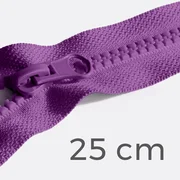 Reißverschluss teilbar 25cm Lila (Mittel) B41