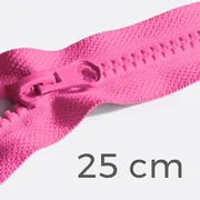Reißverschluss teilbar 25cm Pink B47