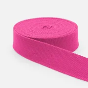 Gurtband Baumwollmix Soft 25mm Pink B47