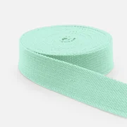 Gurtband Baumwollmix Soft 25mm Mint D871
