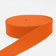 Gurtband Baumwollmix Soft 40mm Orange B40