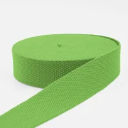 Gurtband Baumwollmix Soft 40mm Apfelgrün B44