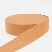 Gurtband Baumwollmix Soft 40mm Apricot D114