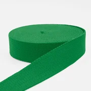 Gurtband Baumwollmix Soft 40mm Grasgrün D52