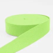 Gurtband Baumwollmix Soft 40mm Neongrün D872