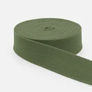 Gurtband Baumwollmix Soft 25mm Army D170
