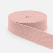 Gurtband Baumwollmix Soft 25mm Nude D209