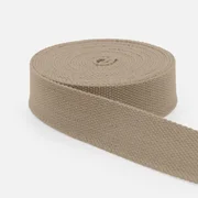 Gurtband Baumwollmix Soft 25mm Beige D371