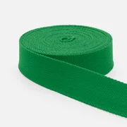 Gurtband Baumwollmix Soft 25mm Grasgrün D52