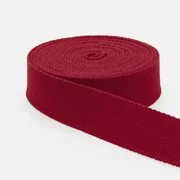 Gurtband Baumwollmix Soft 25mm Bordeaux D520