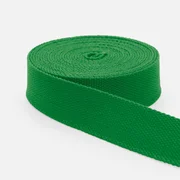 Gurtband Baumwollmix Soft 25mm Waldgrün D876