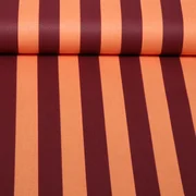Baumwoll-Canvas Digitaldruck Streifen Orange Bordeaux