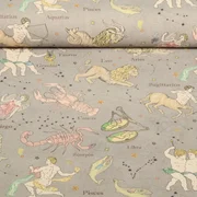 Baumwoll-Canvas Hugo & Hilda Sternzeichen Grau
