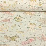 Baumwoll-Canvas Hugo & Hilda Sternzeichen Hellblau