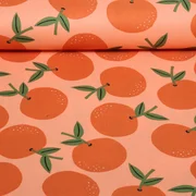 Baumwoll-Canvas Orangen Pfirsich