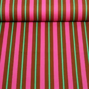 Baumwoll-Canvas Streifen Karamell Pink