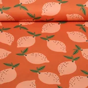 Baumwoll-Canvas Zitronen Orange