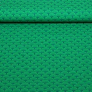 Baumwoll-Popeline Blätter Grasgrün