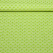 Baumwoll-Popeline Blätter Lime