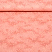 Baumwoll Popeline Kleine Kreise Altrosa