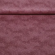 Baumwoll Popeline Kleine Kreise Brombeere