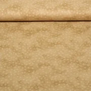 Baumwoll Popeline Kleine Kreise Sand