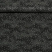 Baumwoll Popeline Kleine Kreise Schwarz