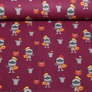 Baumwoll-Popeline Ritter Bordeaux
