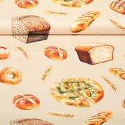 Baumwoll Webware Brot Beige