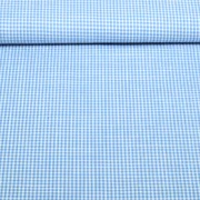 Baumwoll-Webware Karo Blau