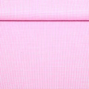 Baumwoll-Webware Karo Rosa