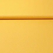 Baumwolle Popeline Minipunkte Gelb Weiß