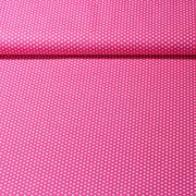 Baumwolle Popeline kleine Sterne Pink Weiß