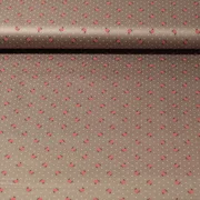 Baumwolle Trachtenstoff Blümchen Taupe