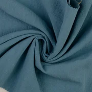 Baumwolle Vintage "Faith" Uni Bleu