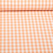 Baumwolle Webware Karo Orange
