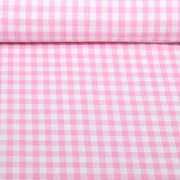 Baumwolle Webware Karo Rosa