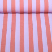 Baumwolle Webware Streifen Lavendel Orange