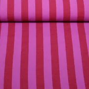 Baumwolle Webware Streifen Rot Fuchsia
