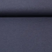 Baumwolljersey "Lana" Jeansblau Schwarz Melange