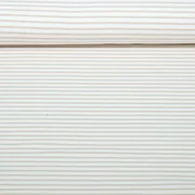 Baumwolljersey Streifen Weiß Beige