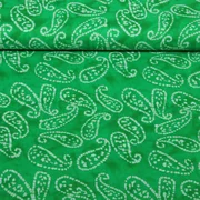 Baumwollvoile Batik Abstrakt Grün