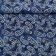 Baumwollvoile Batik Abstrakt Navy