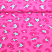 Baumwollvoile "Enjoy" Leo Pink